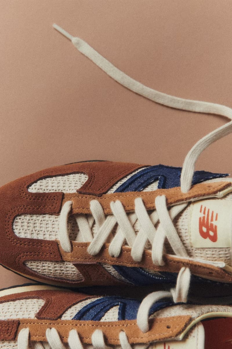 Sezane New Balance 471 sneaker  Release collaboration N-logo denim Info