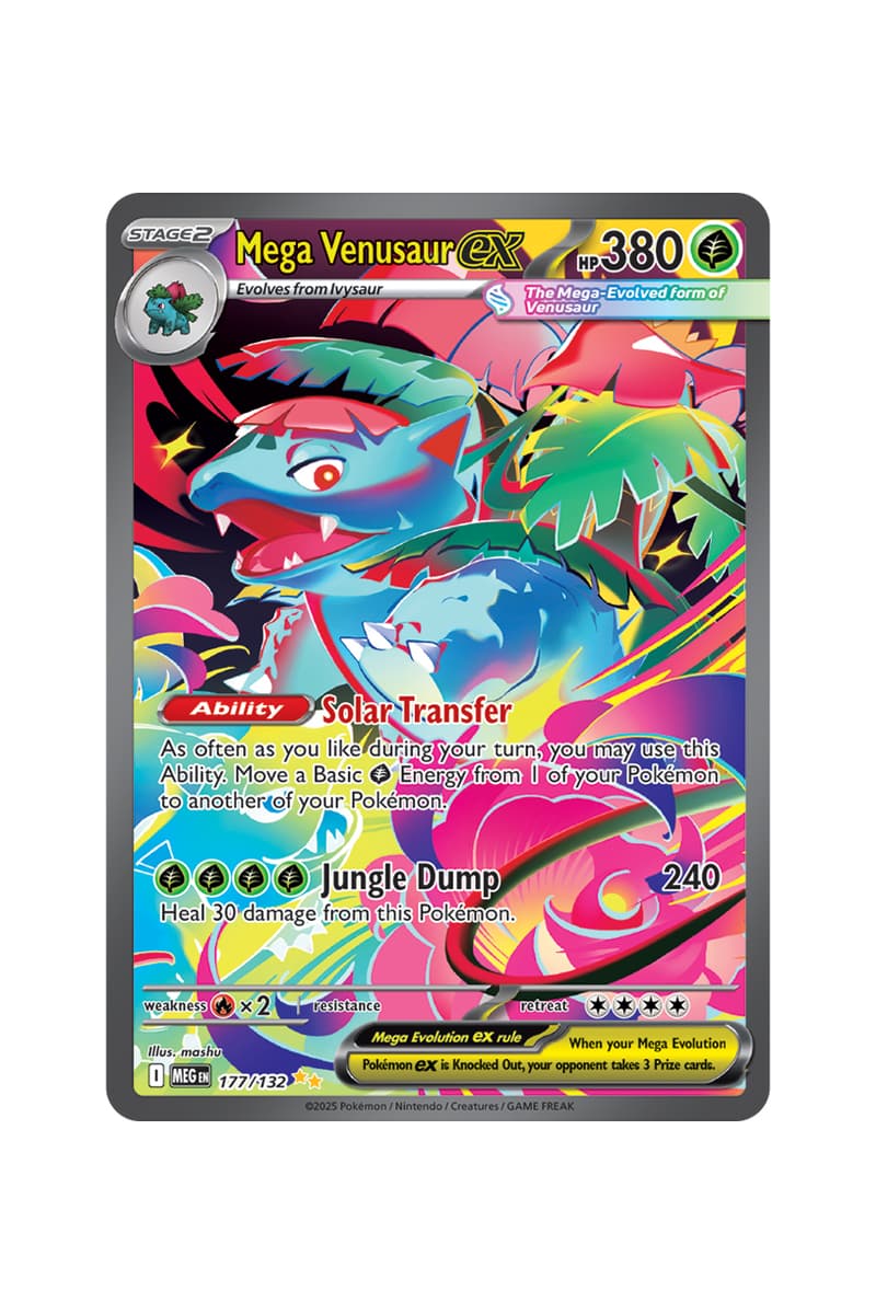 Pokémon TCG: Mega Evolution Illustration Card List release date store info rare lucario gardevoir venusaur