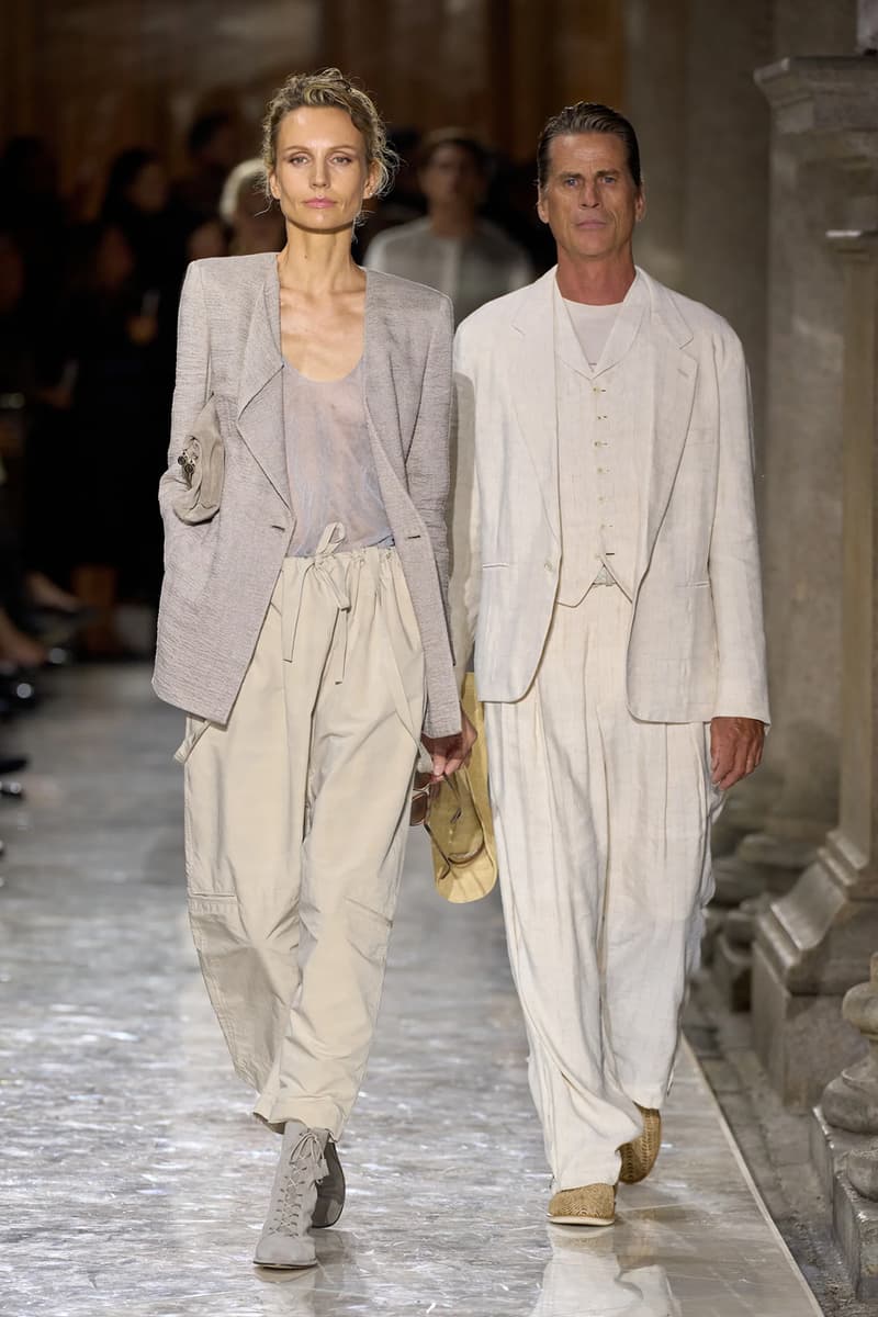 Giorgio Armani Spring/Summer 2026 Milan Fashion Week Final Collection last show final collection italian designer fluidity menswear suiting