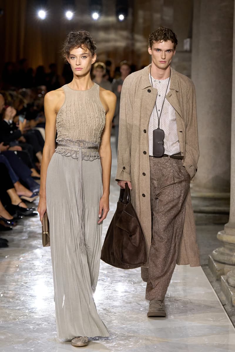 Giorgio Armani Spring/Summer 2026 Milan Fashion Week Final Collection last show final collection italian designer fluidity menswear suiting