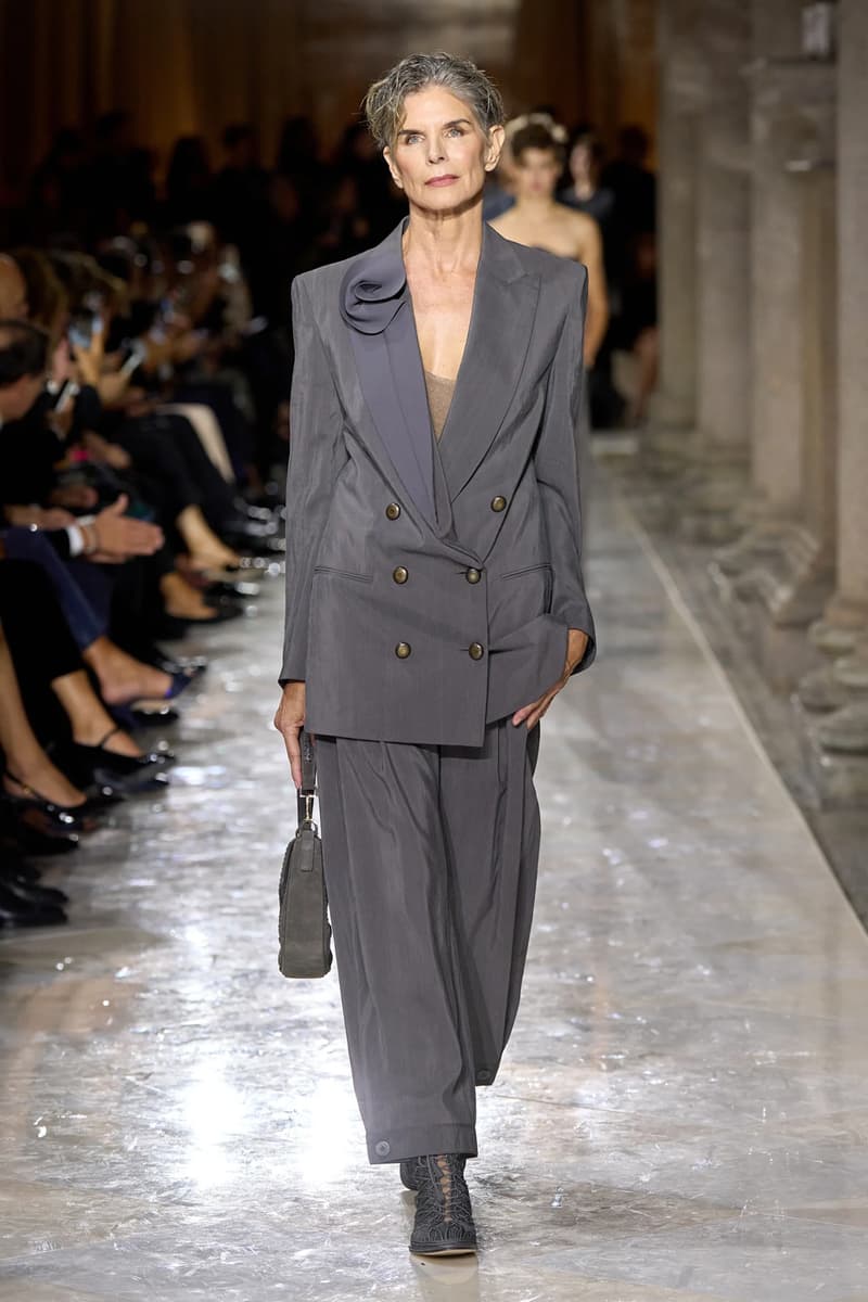 Giorgio Armani Spring/Summer 2026 Milan Fashion Week Final Collection last show final collection italian designer fluidity menswear suiting