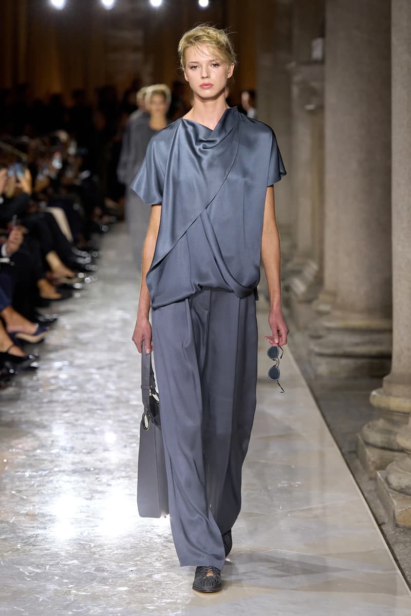 Giorgio Armani Spring/Summer 2026 Milan Fashion Week Final Collection last show final collection italian designer fluidity menswear suiting