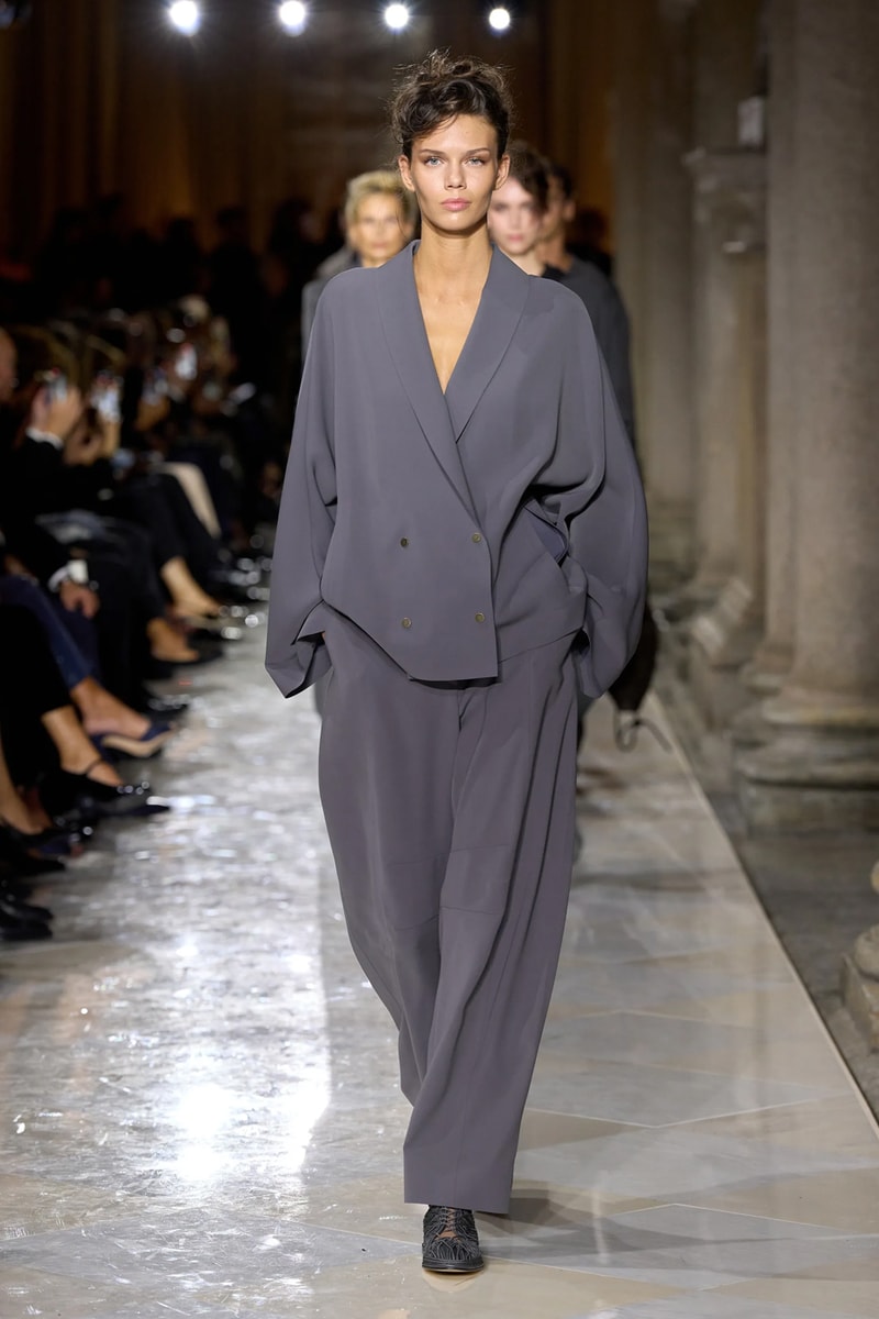 Giorgio Armani Spring/Summer 2026 Milan Fashion Week Final Collection last show final collection italian designer fluidity menswear suiting