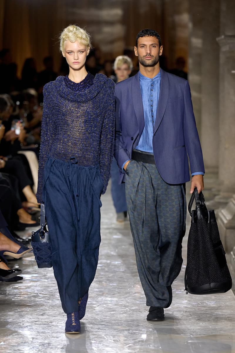 Giorgio Armani Spring/Summer 2026 Milan Fashion Week Final Collection last show final collection italian designer fluidity menswear suiting