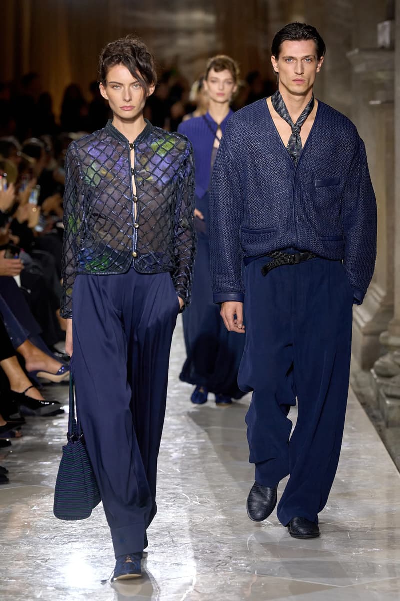Giorgio Armani Spring/Summer 2026 Milan Fashion Week Final Collection last show final collection italian designer fluidity menswear suiting