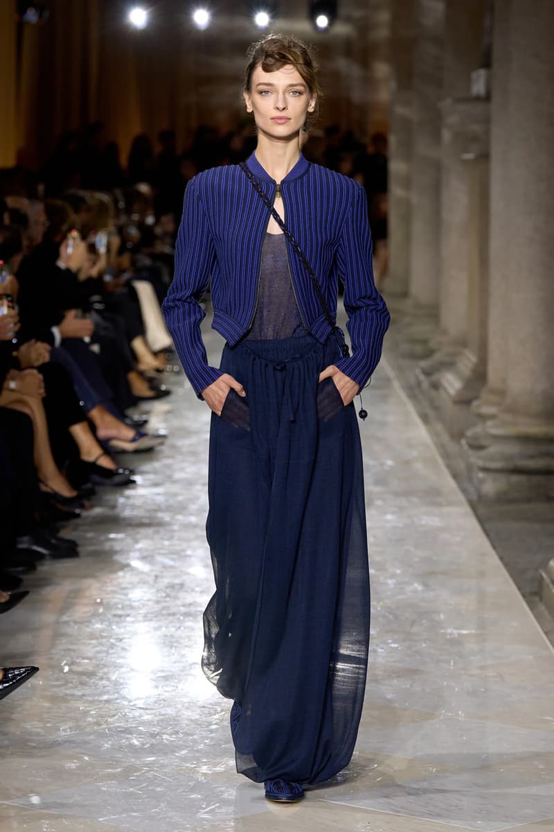 Giorgio Armani Spring/Summer 2026 Milan Fashion Week Final Collection last show final collection italian designer fluidity menswear suiting