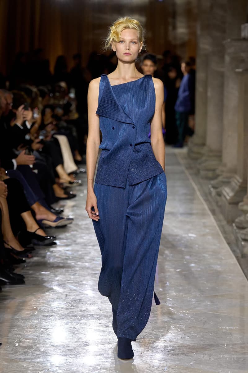 Giorgio Armani Spring/Summer 2026 Milan Fashion Week Final Collection last show final collection italian designer fluidity menswear suiting