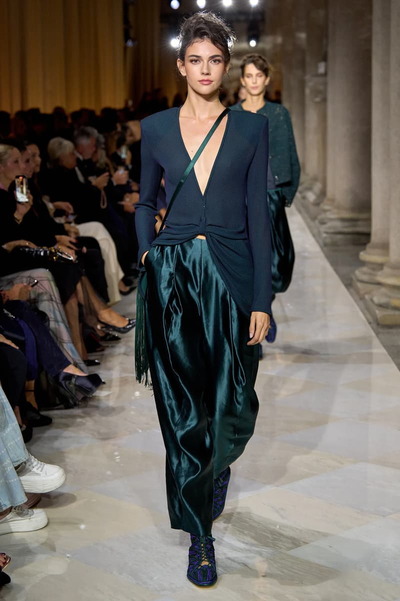 Giorgio Armani Spring/Summer 2026 Milan Fashion Week Final Collection last show final collection italian designer fluidity menswear suiting