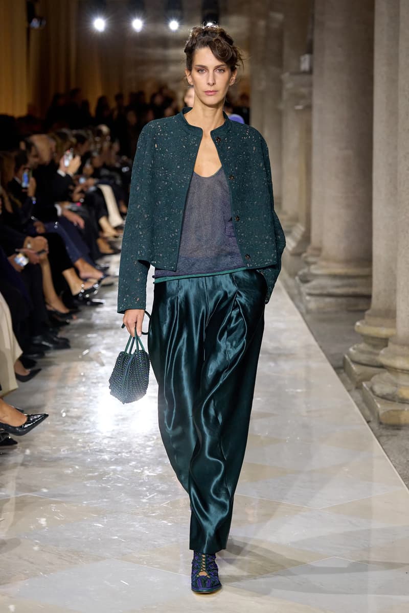 Giorgio Armani Spring/Summer 2026 Milan Fashion Week Final Collection last show final collection italian designer fluidity menswear suiting