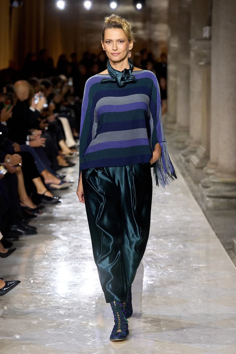 Giorgio Armani Spring/Summer 2026 Milan Fashion Week Final Collection last show final collection italian designer fluidity menswear suiting