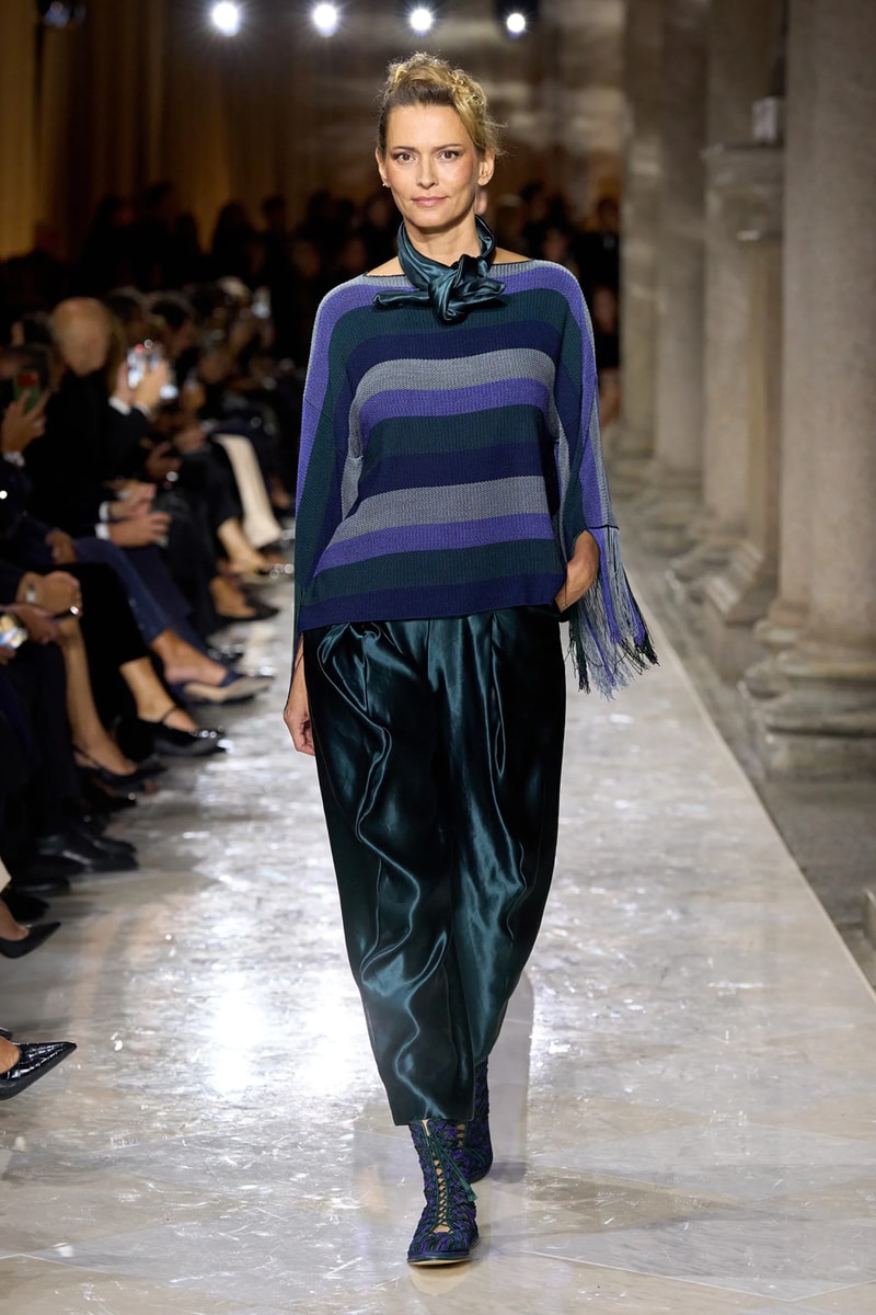 Giorgio Armani Spring/Summer 2026 Milan Fashion Week Final Collection last show final collection italian designer fluidity menswear suiting