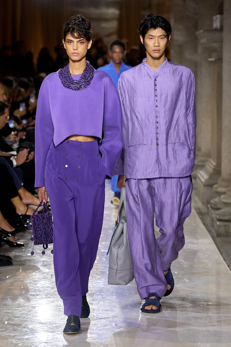 Giorgio Armani Spring/Summer 2026 Milan Fashion Week Final Collection last show final collection italian designer fluidity menswear suiting