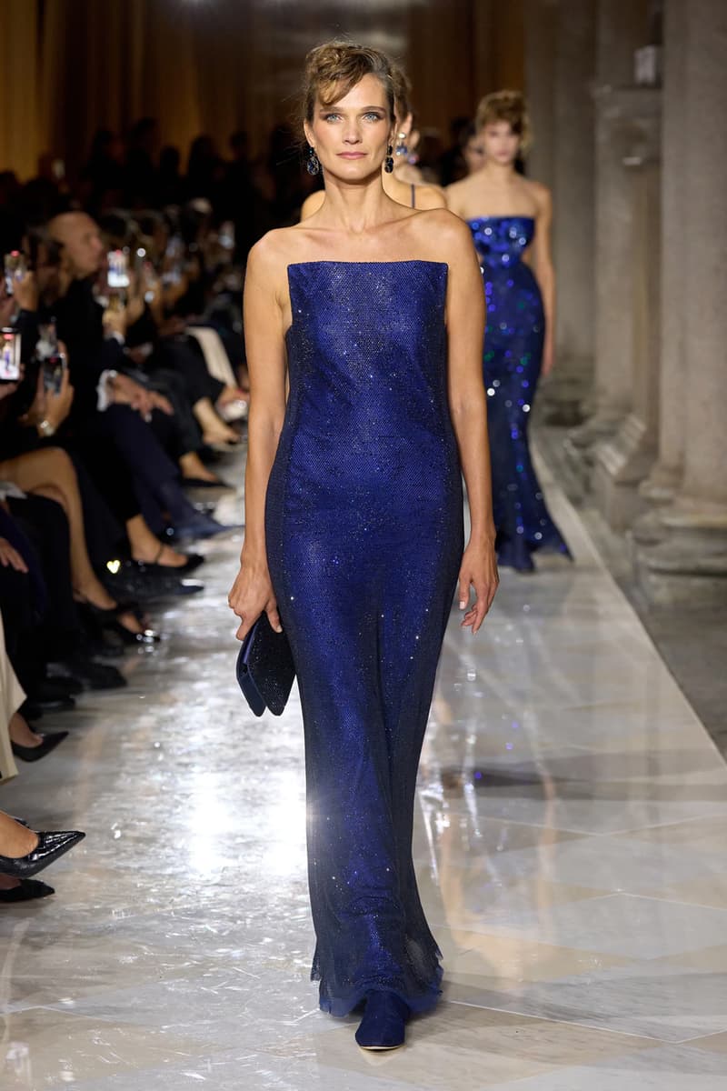 Giorgio Armani Spring/Summer 2026 Milan Fashion Week Final Collection last show final collection italian designer fluidity menswear suiting