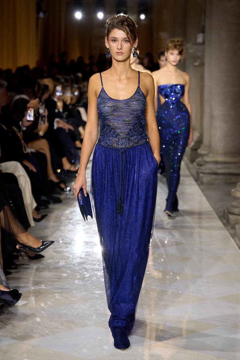 Giorgio Armani Spring/Summer 2026 Milan Fashion Week Final Collection last show final collection italian designer fluidity menswear suiting