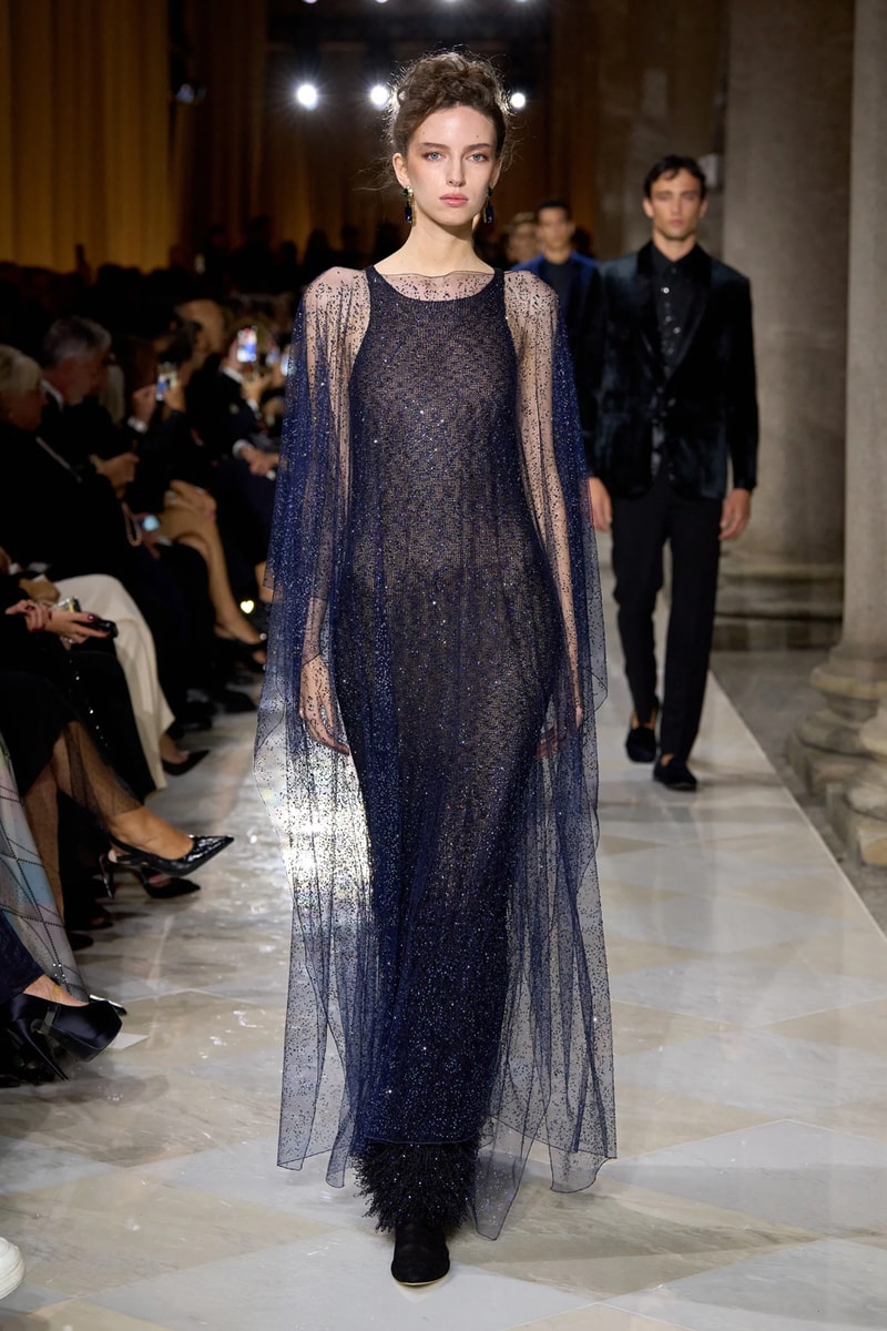 Giorgio Armani Spring/Summer 2026 Milan Fashion Week Final Collection last show final collection italian designer fluidity menswear suiting
