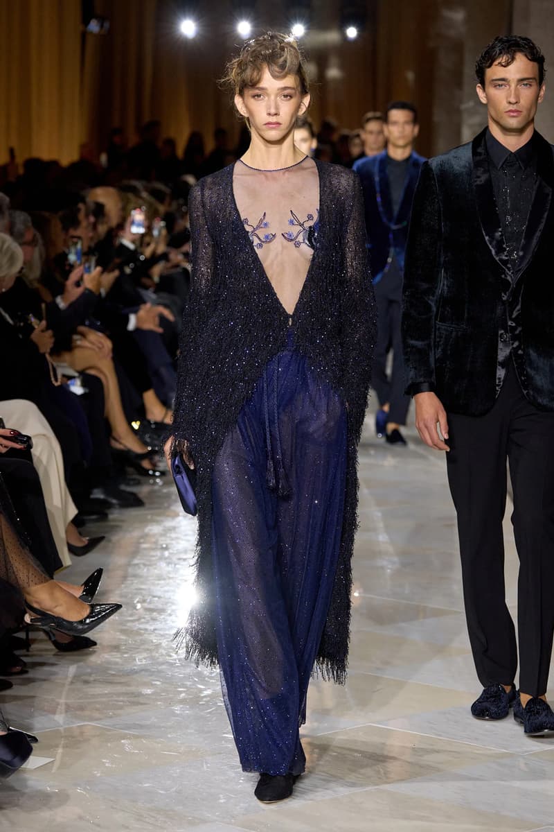 Giorgio Armani Spring/Summer 2026 Milan Fashion Week Final Collection last show final collection italian designer fluidity menswear suiting