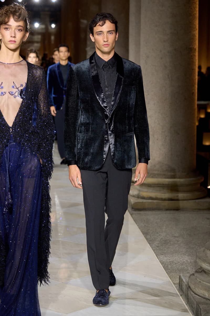 Giorgio Armani Spring/Summer 2026 Milan Fashion Week Final Collection last show final collection italian designer fluidity menswear suiting