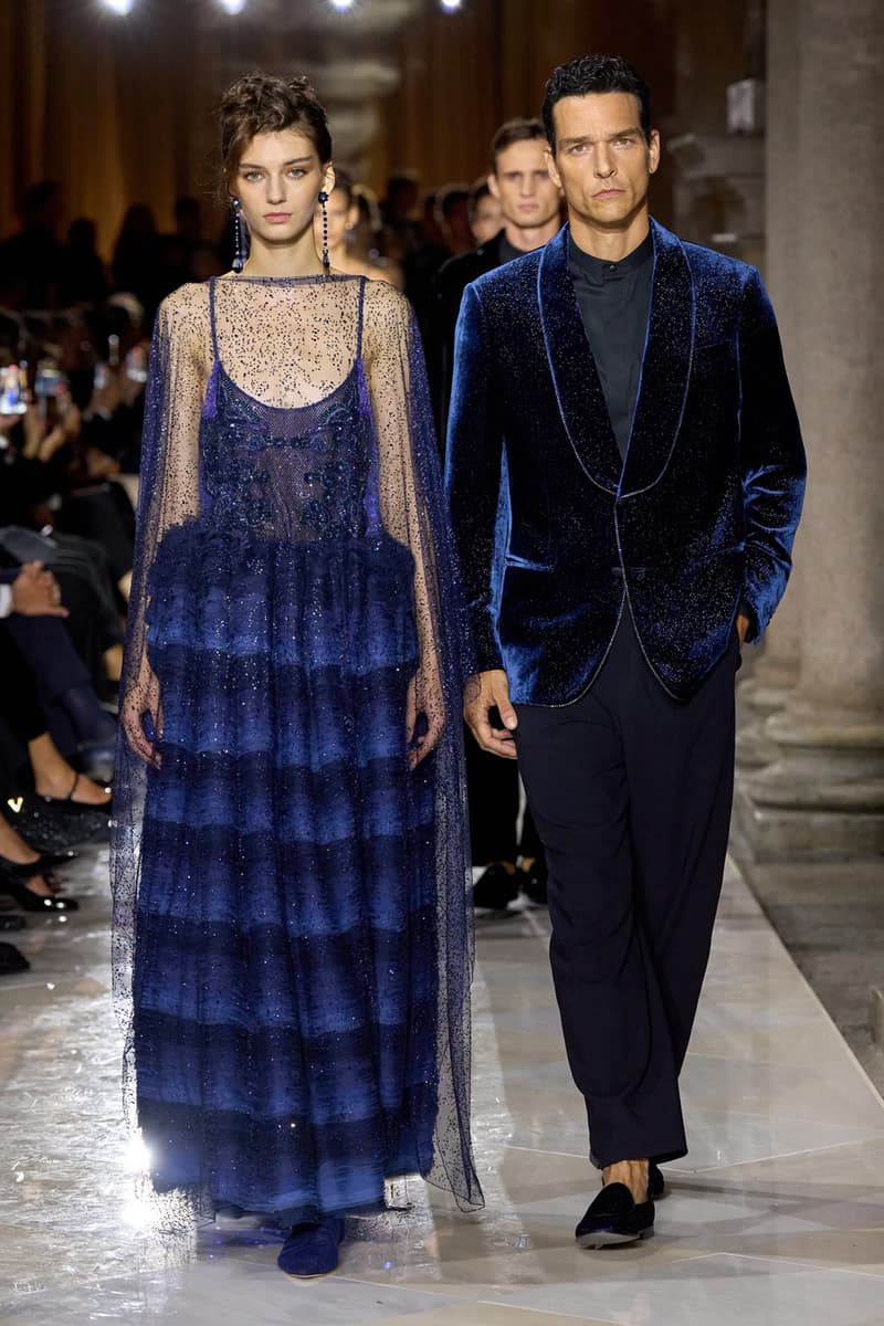 Giorgio Armani Spring/Summer 2026 Milan Fashion Week Final Collection last show final collection italian designer fluidity menswear suiting