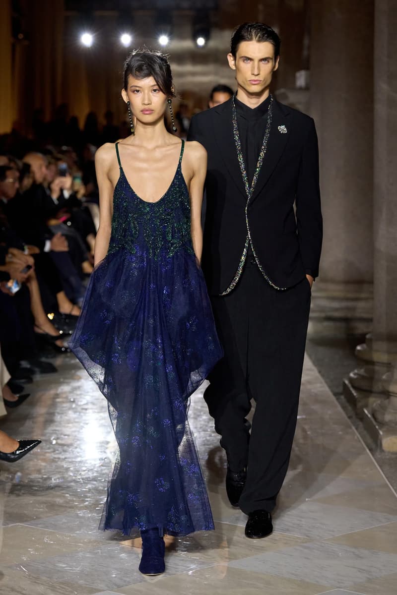 Giorgio Armani Spring/Summer 2026 Milan Fashion Week Final Collection last show final collection italian designer fluidity menswear suiting