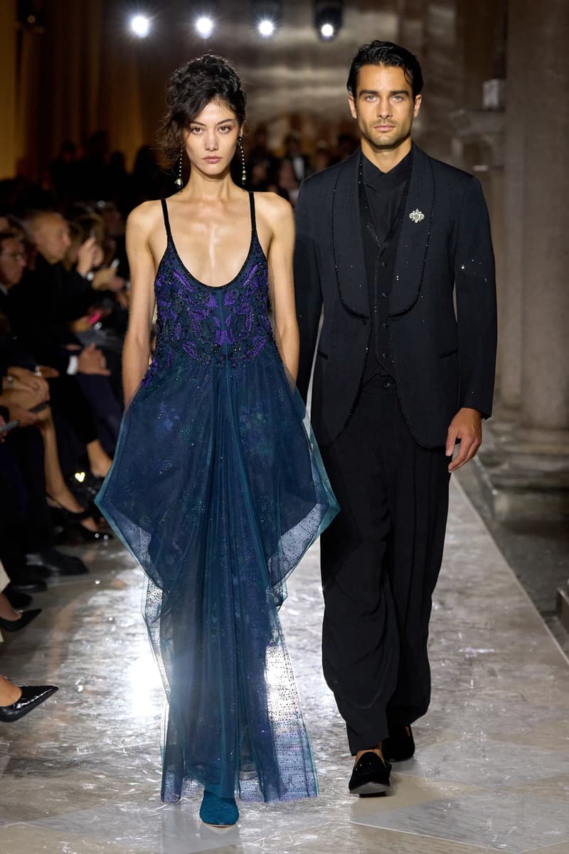 Giorgio Armani Spring/Summer 2026 Milan Fashion Week Final Collection last show final collection italian designer fluidity menswear suiting