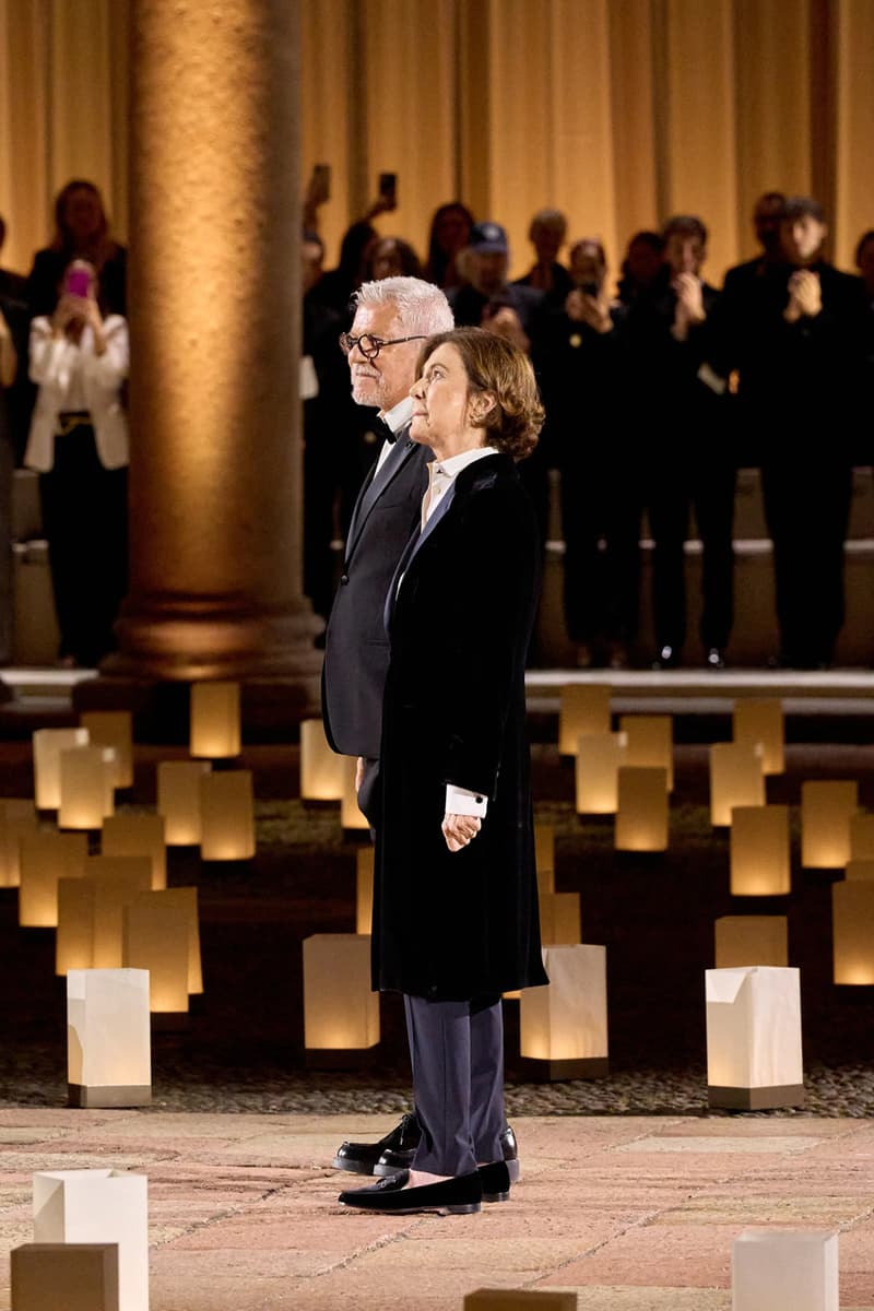 Giorgio Armani Spring/Summer 2026 Milan Fashion Week Final Collection last show final collection italian designer fluidity menswear suiting