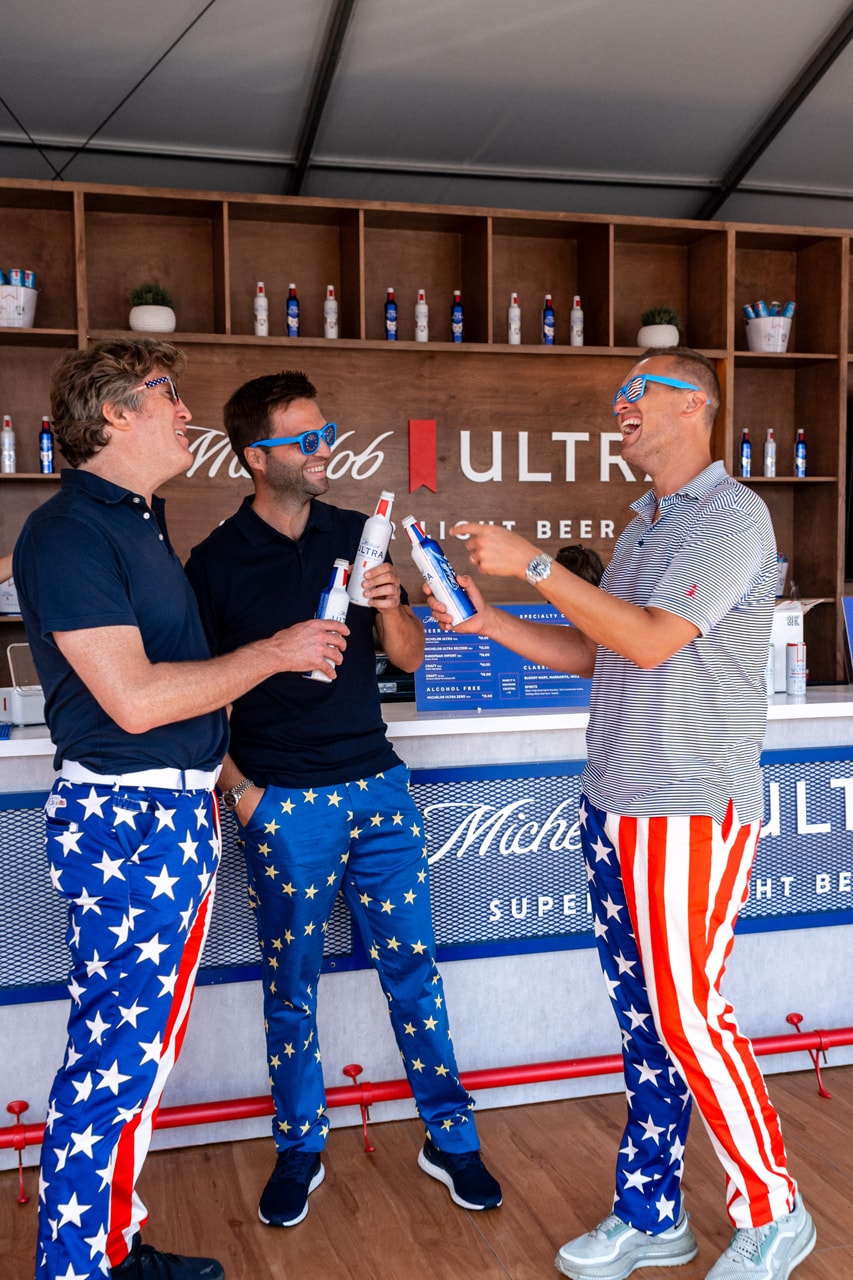 Michelob ULTRA Club Ryder Cup Tournament Golf  Opti-Shot Golden Tee Arcade Liz Breed