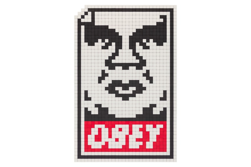 newport street gallery triple trouble shepard fairey damien hirst invader artworks mosaics contemporary art paintings sculpture murals