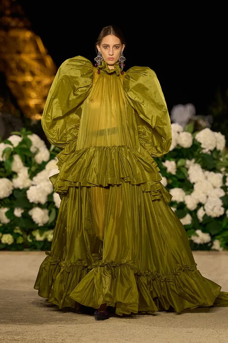 Saint Laurent SS26 Paris Fashion Week Collection spring summer 2026 chali xcx zoe kravitz hailey bieber eiffel tower anthony vaccarello