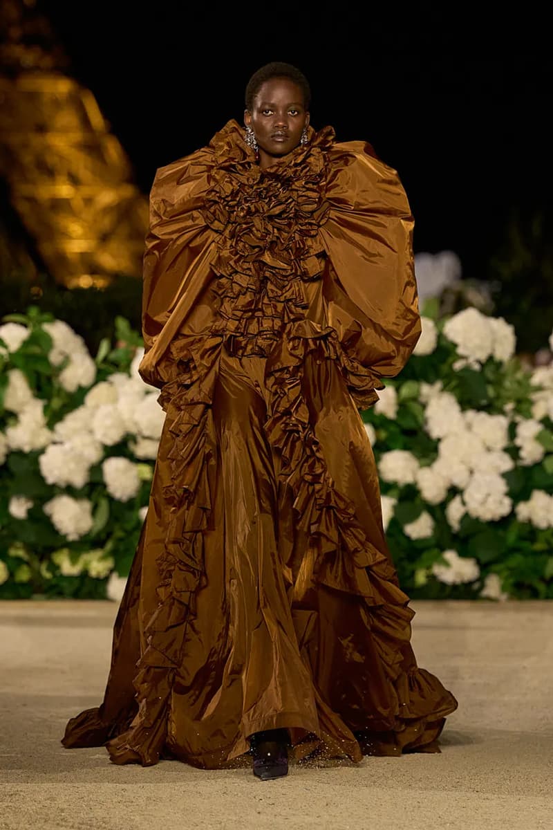 Saint Laurent SS26 Paris Fashion Week Collection spring summer 2026 chali xcx zoe kravitz hailey bieber eiffel tower anthony vaccarello