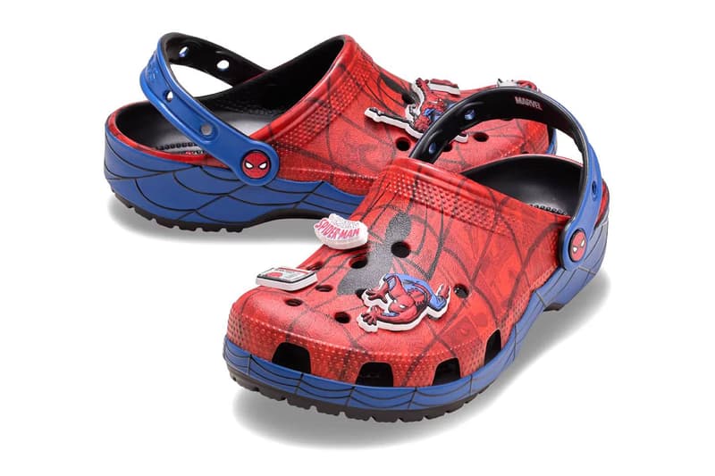 marvels spider man crocs classic clog 211489-90H 211408-90H release info