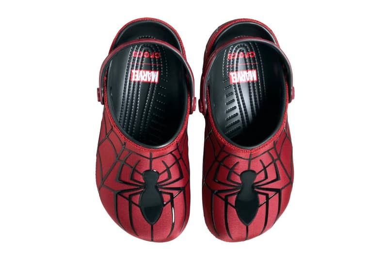 marvels spider man crocs classic clog 211489-90H 211408-90H release info