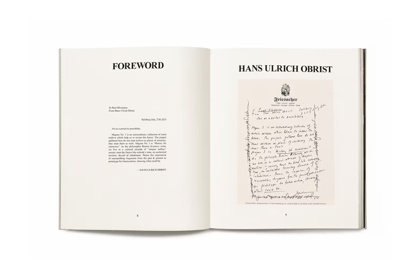 magma no 3 bottega veneta hans ulrich obrist forma tramps gallery exhibitions books publications art basel paris