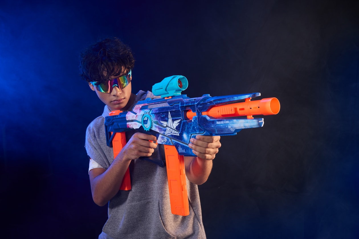 We Put the NERF Loadout Series to the Test at HB HQ blasters galactic commander shadowspeed recon arctic zerostriker cyberlight ghost flarefusion frostfusion
