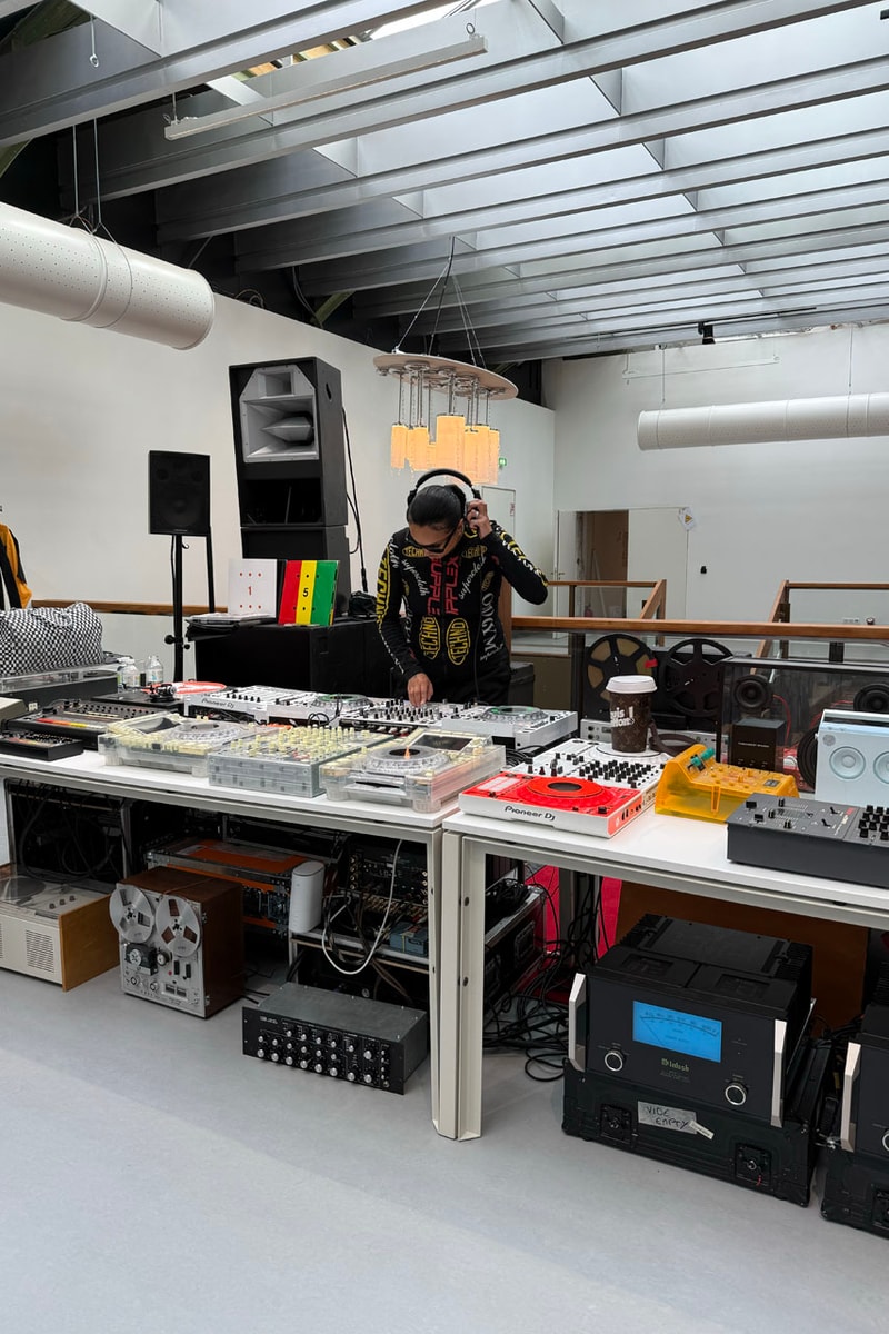 Step Inside 'Virgil Abloh: The Codes' grand palais exhibit closer look colette collaboration v art l'art d'automobile babylon collab drop pyrex art prototype archive 