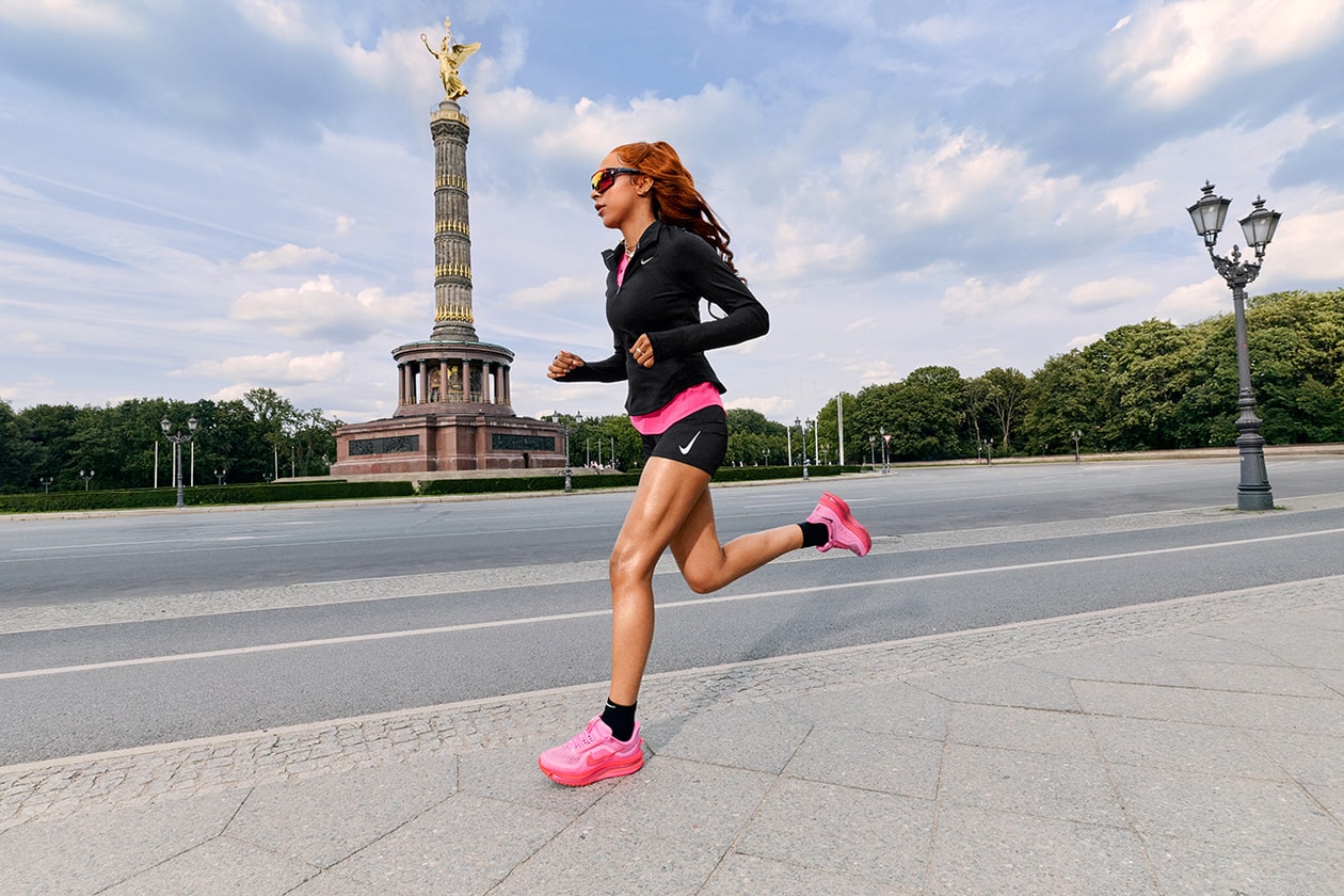 zalando nike stride haus berlin marathon event pop up activation installation Jun Mayers and Noemi Braun immersive designers Vomero Plus Pegasus Premium Structure 26 footwear performance wear sneakers running long distance