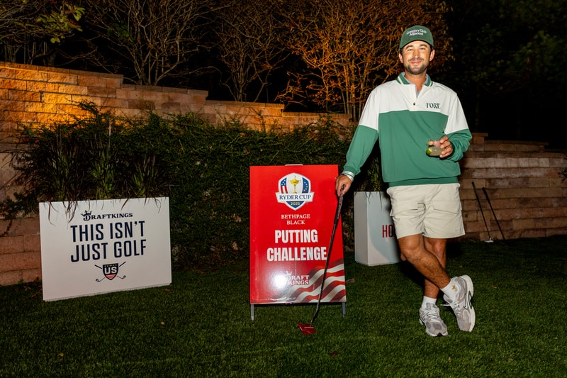 DraftKings Ryder Cup Activation Hypegolf Trophy Room VIP  Grif Pippen Jake Adams Golf In Your State Bob Does Sports 