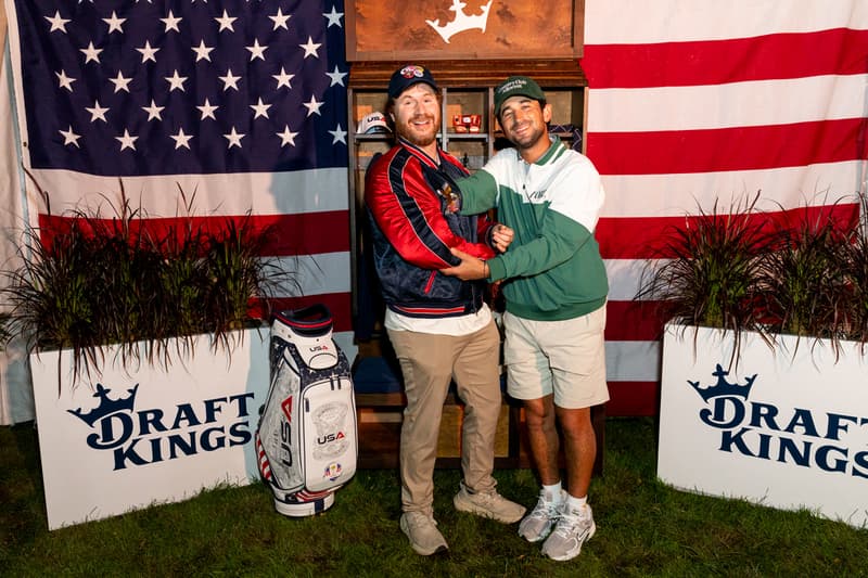 DraftKings Ryder Cup Activation Hypegolf Trophy Room VIP  Grif Pippen Jake Adams Golf In Your State Bob Does Sports 