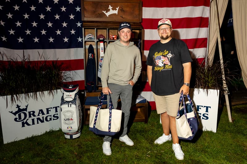 DraftKings Ryder Cup Activation Hypegolf Trophy Room VIP  Grif Pippen Jake Adams Golf In Your State Bob Does Sports 