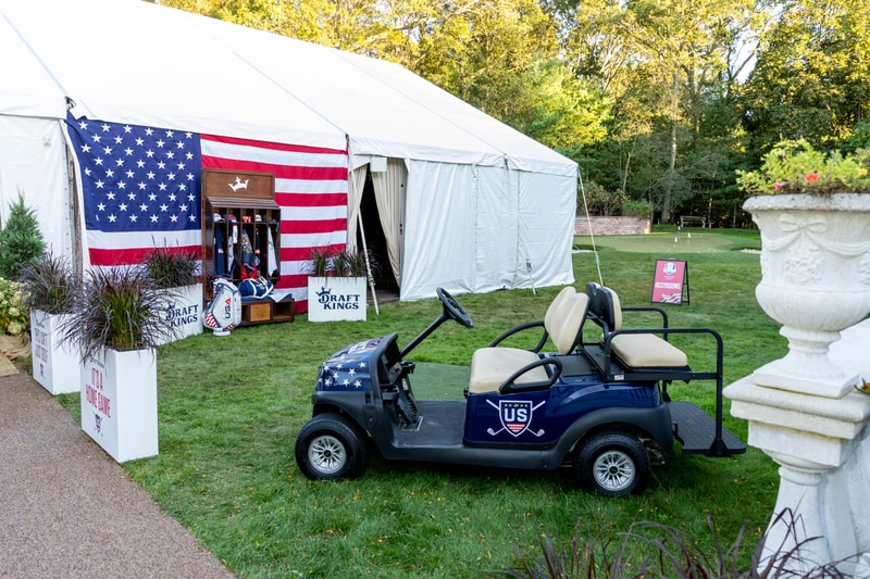 DraftKings Ryder Cup Activation Hypegolf Trophy Room VIP  Grif Pippen Jake Adams Golf In Your State Bob Does Sports 