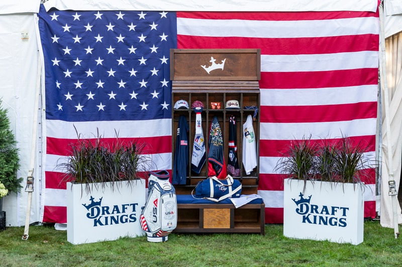 DraftKings Ryder Cup Activation Hypegolf Trophy Room VIP  Grif Pippen Jake Adams Golf In Your State Bob Does Sports 