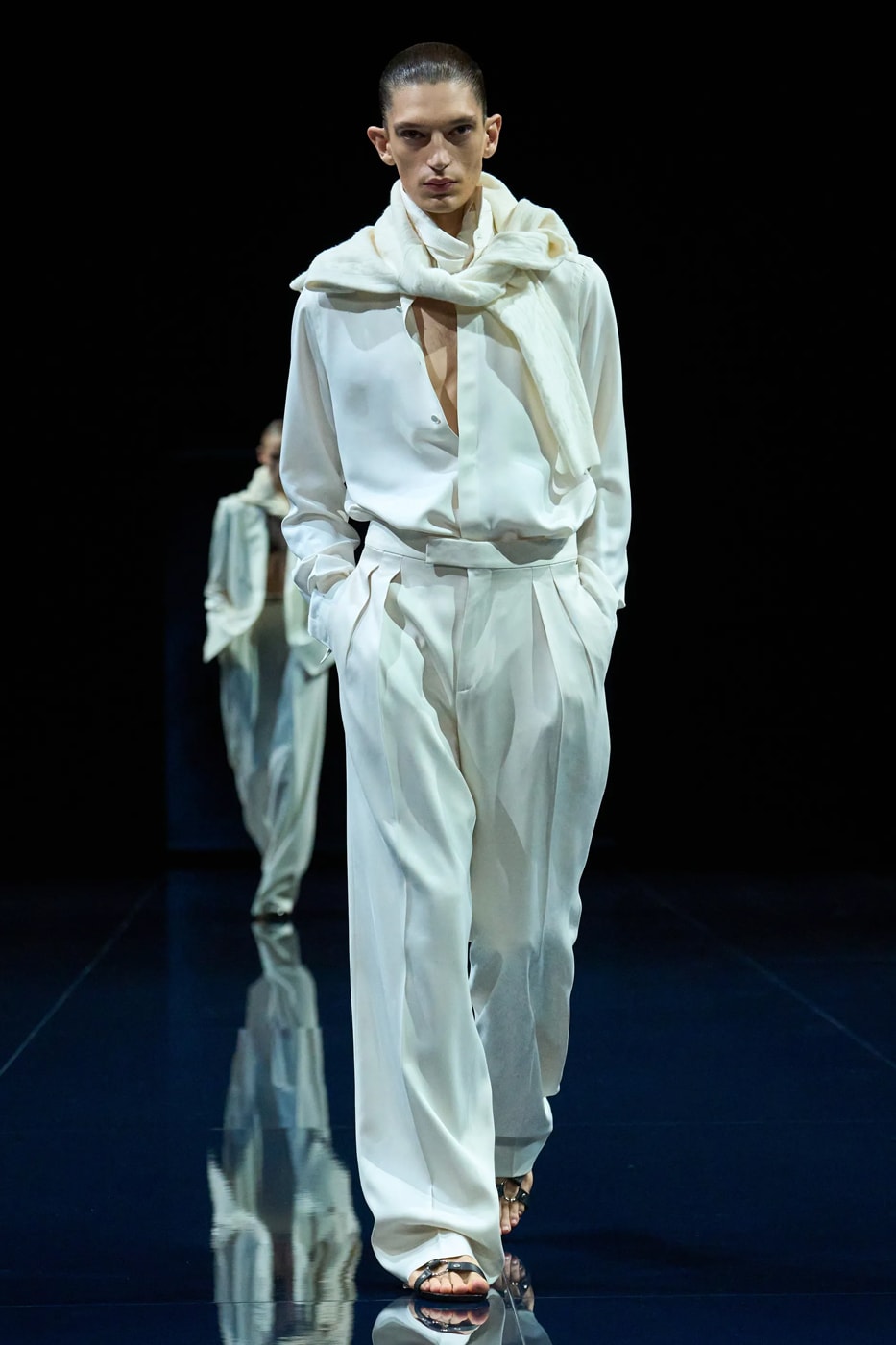 Haider Ackermann Tom Ford SS26 Paris Fashion Week Collection suiting satin tailoring