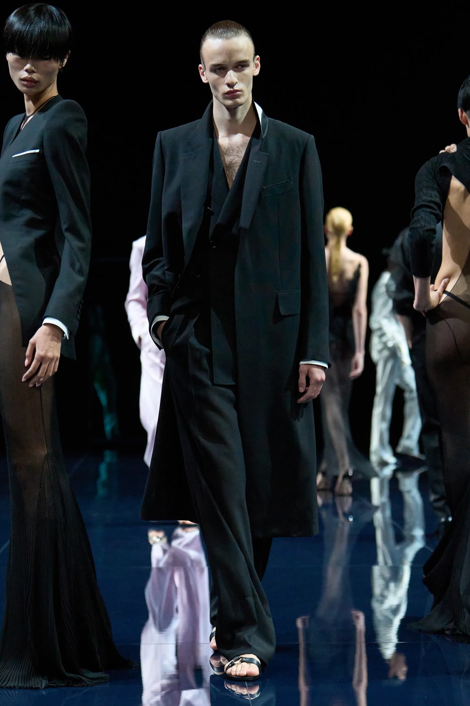 Haider Ackermann Tom Ford SS26 Paris Fashion Week Collection suiting satin tailoring