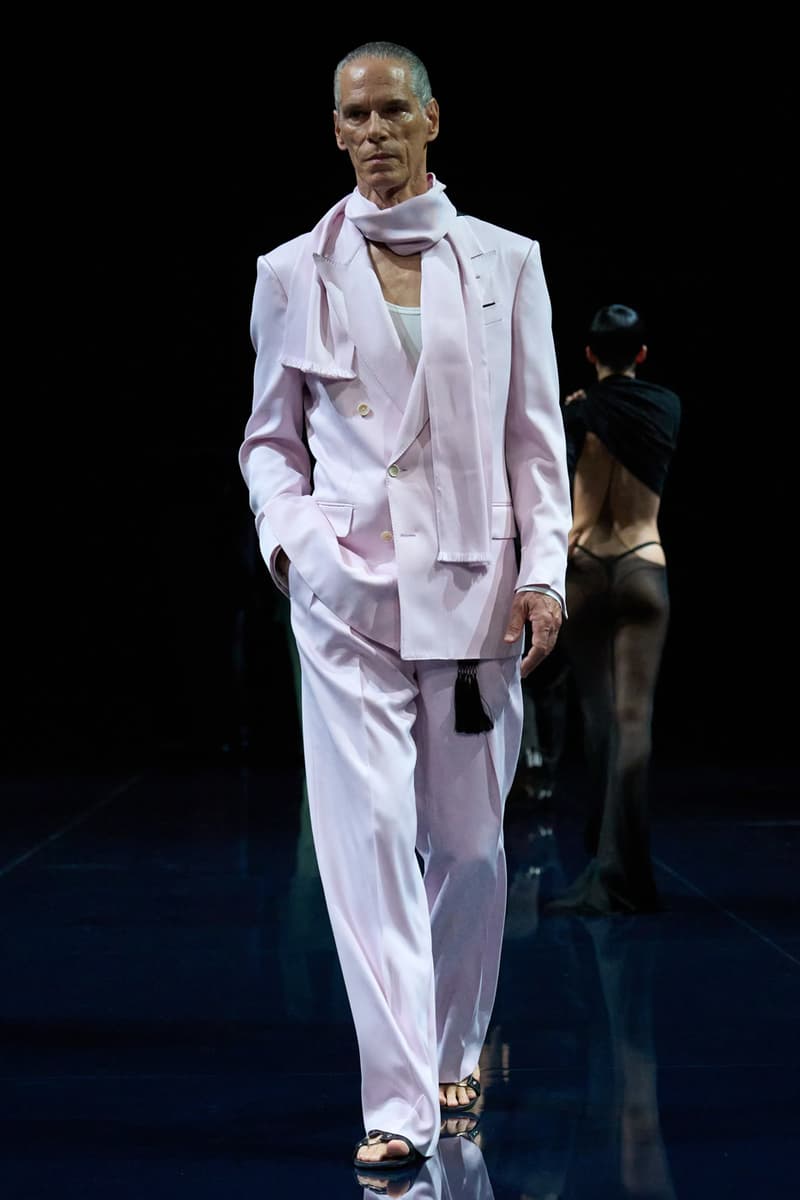 Haider Ackermann Tom Ford SS26 Paris Fashion Week Collection suiting satin tailoring