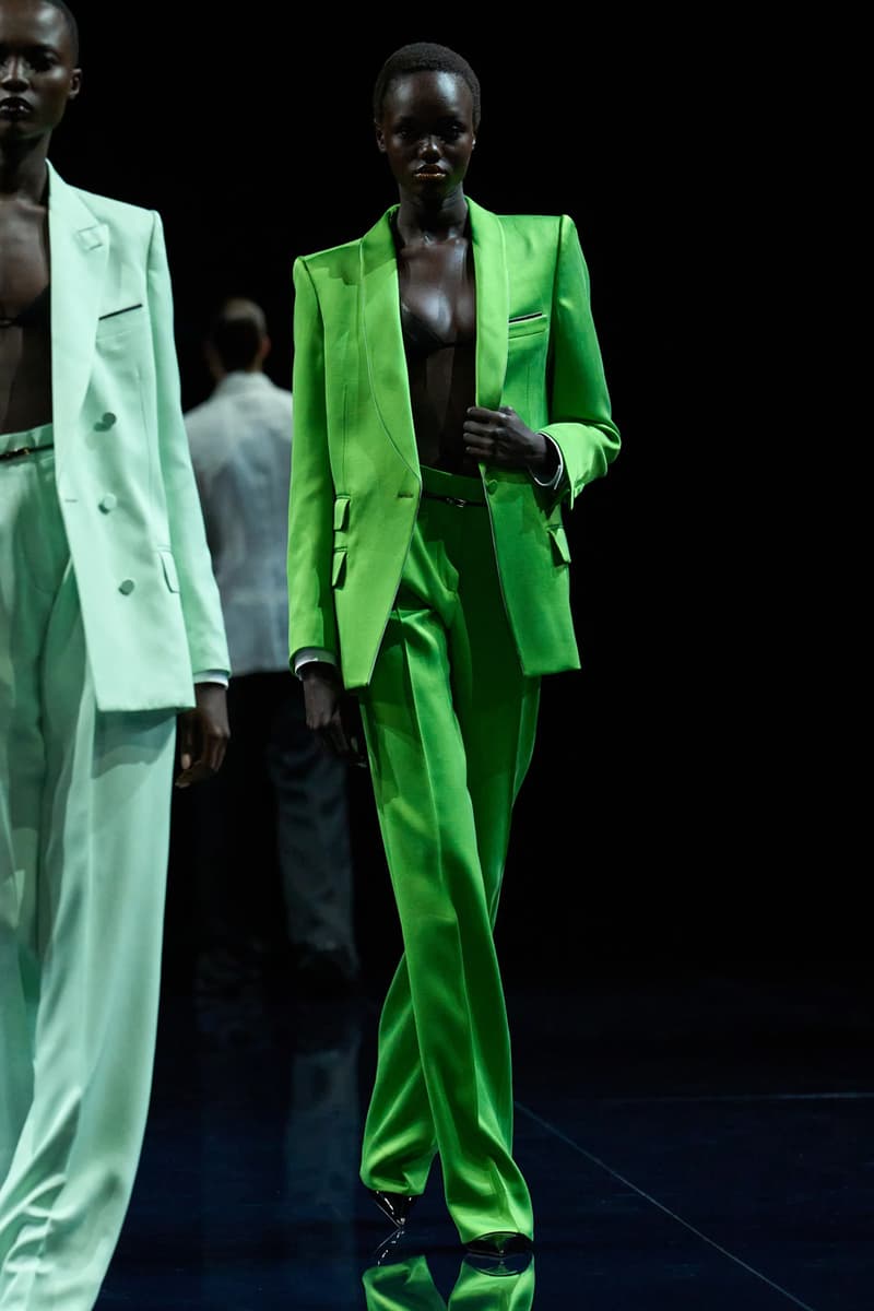 Haider Ackermann Tom Ford SS26 Paris Fashion Week Collection suiting satin tailoring