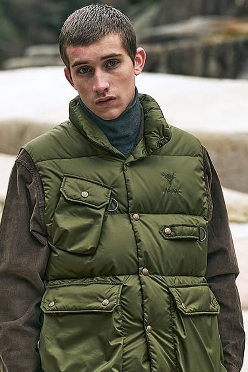 Nanga Taps SUBU, South2 West8 on Functional Outerwear Drop collab release info collection capsule fishing japan down jacket shoe footwear vest