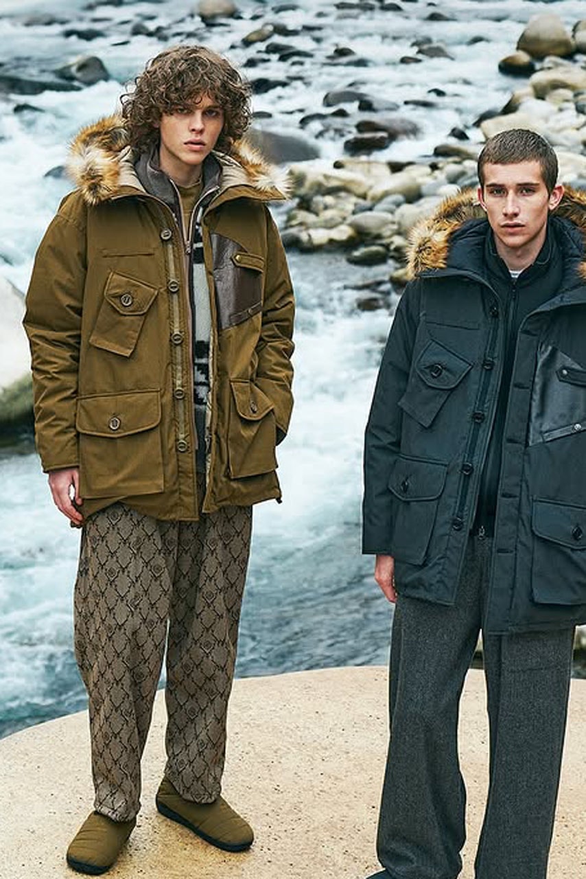 Nanga Taps SUBU, South2 West8 on Functional Outerwear Drop collab release info collection capsule fishing japan down jacket shoe footwear vest