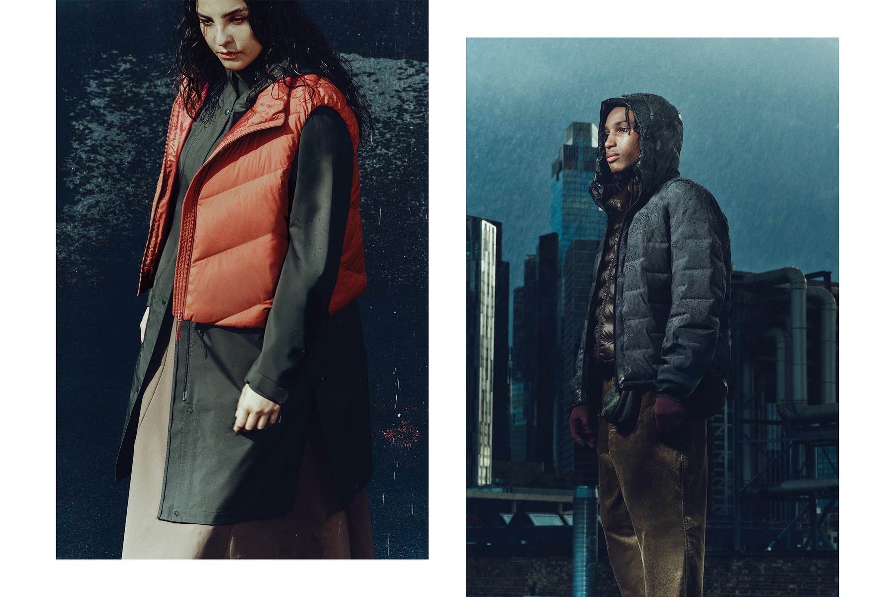 uniqlo puffertech outerwear collection vests jackets coats parks packable nonodesign fiber lining waterrepellant winter essentials