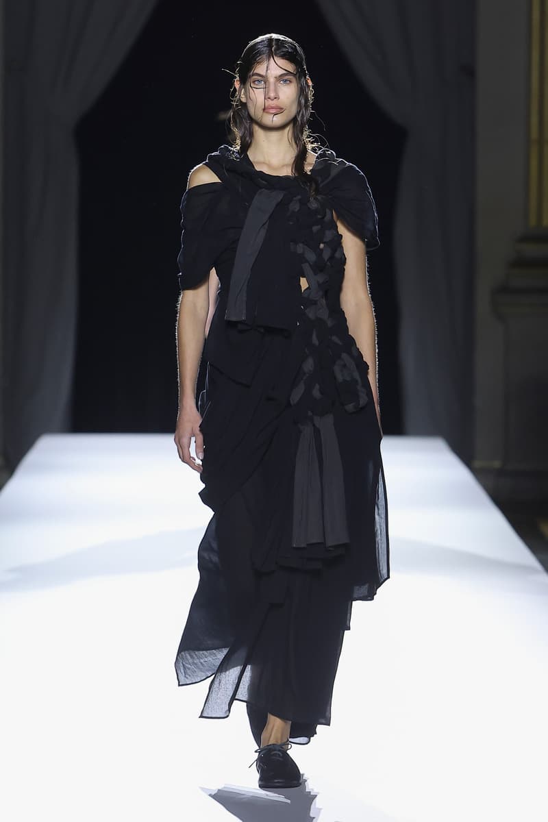 Yohji Yamamoto Spring Summer 2026 Paris Fashion Week womenswear runway show