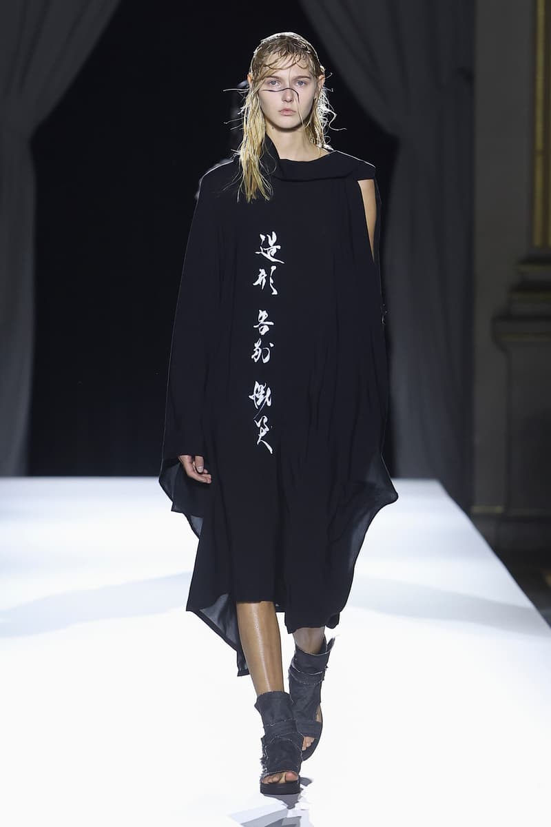 Yohji Yamamoto Spring Summer 2026 Paris Fashion Week womenswear runway show