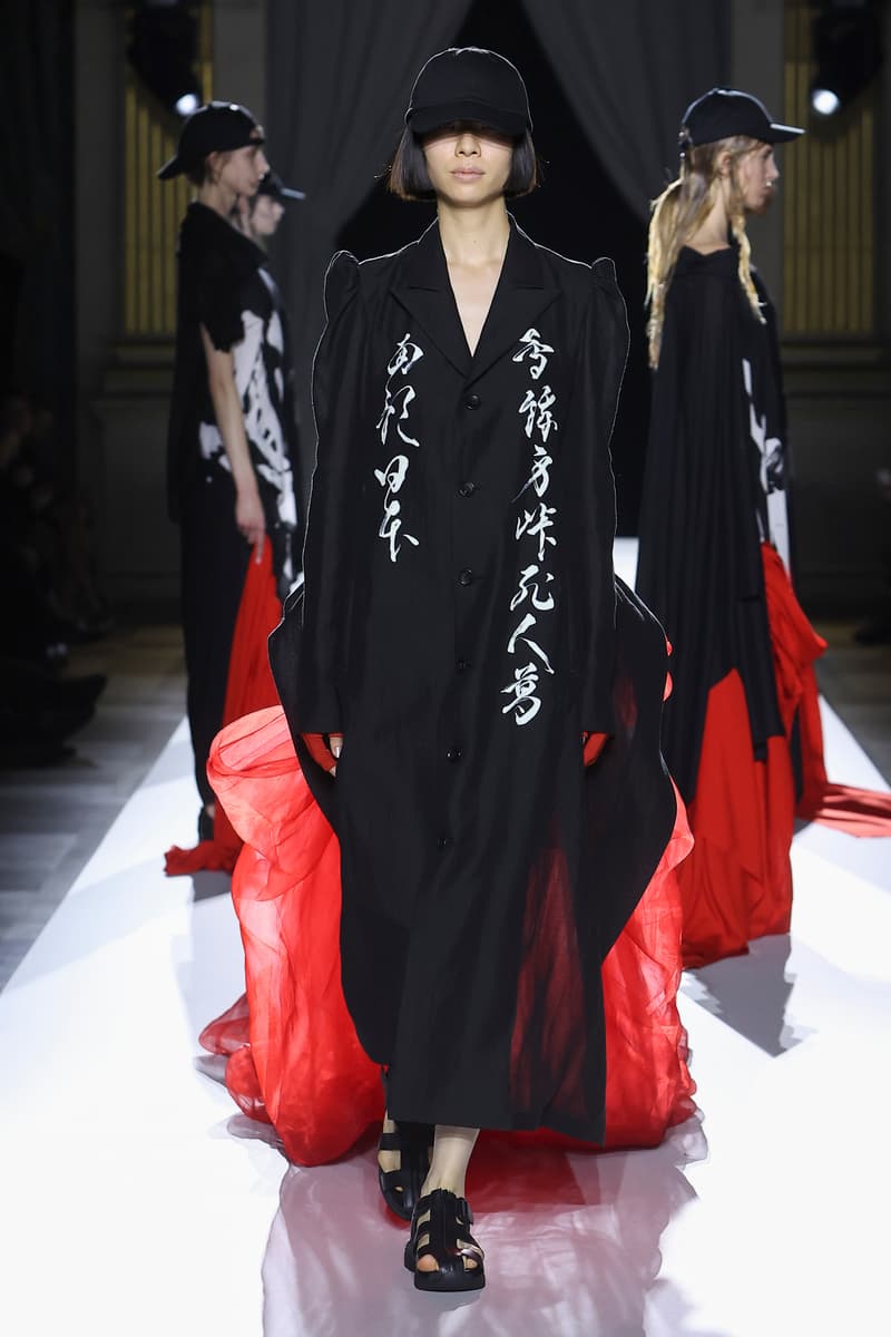 Yohji Yamamoto Spring Summer 2026 Paris Fashion Week womenswear runway show